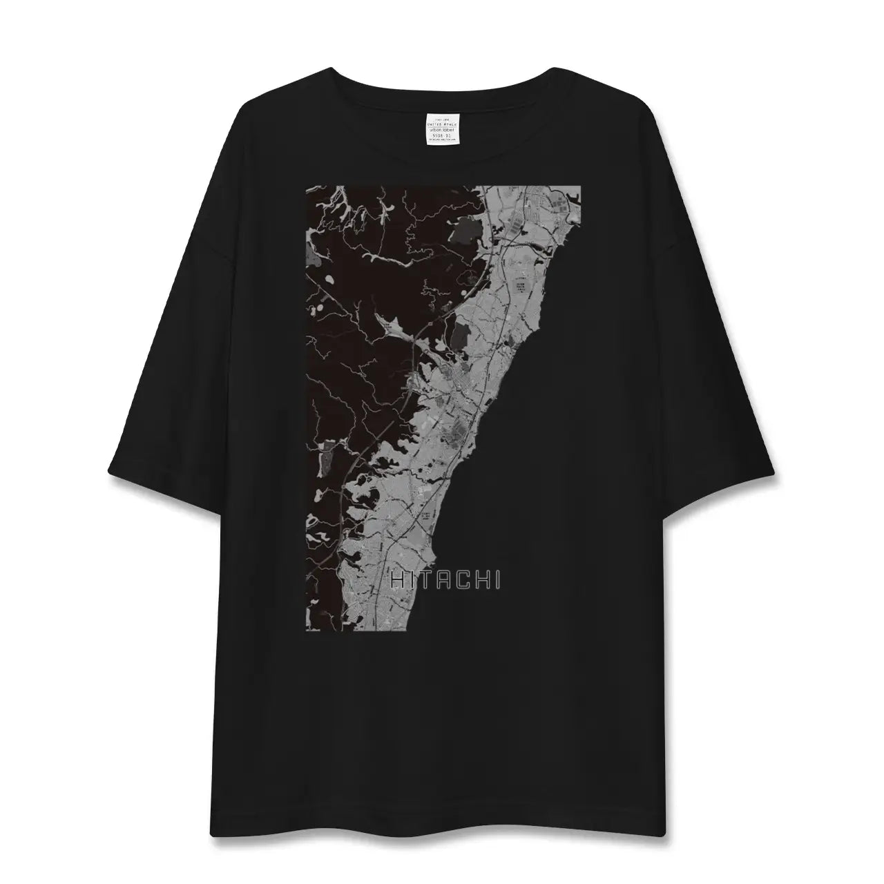 【日立(茨城県)】地図柄ビッグシルエットTシャツ