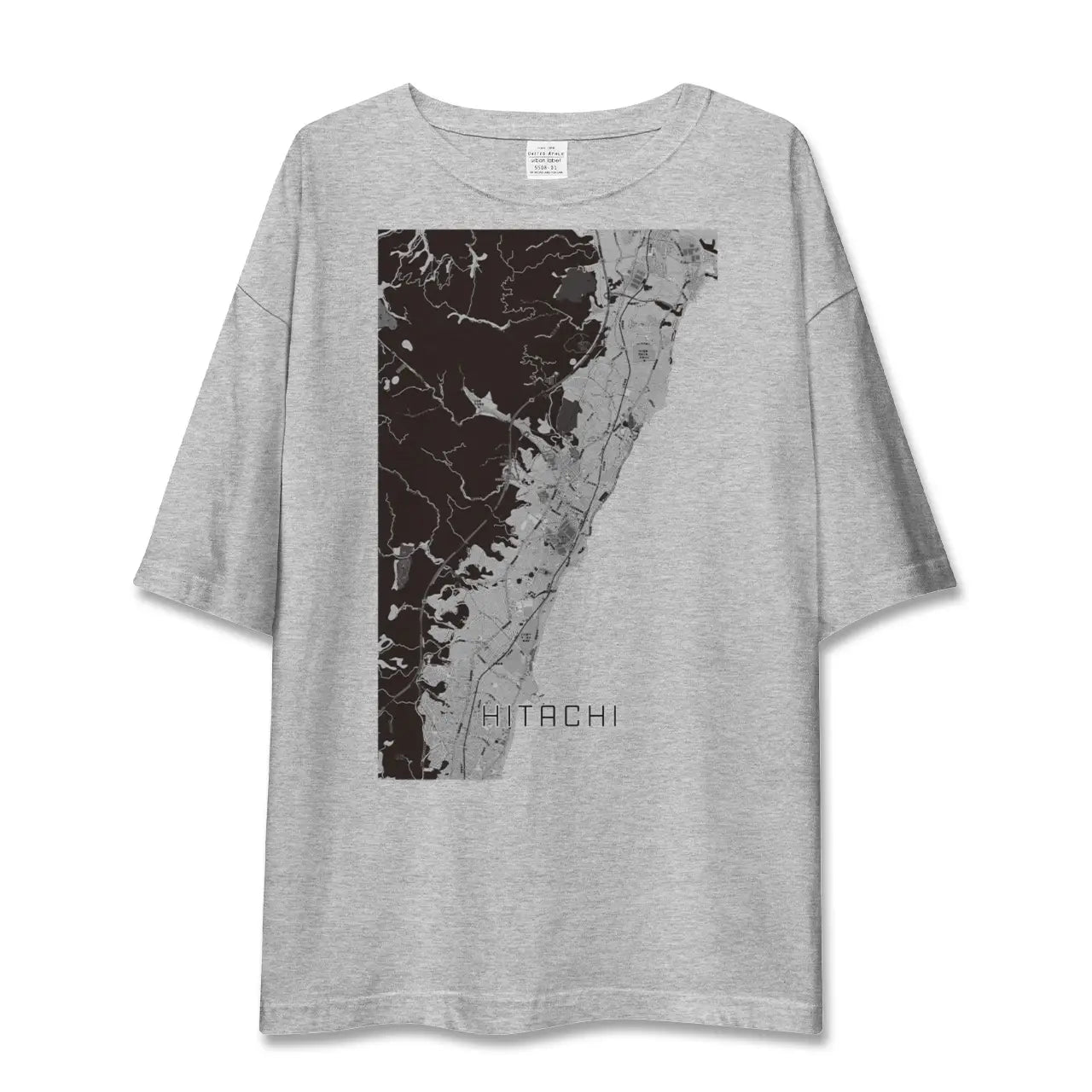 【日立(茨城県)】地図柄ビッグシルエットTシャツ