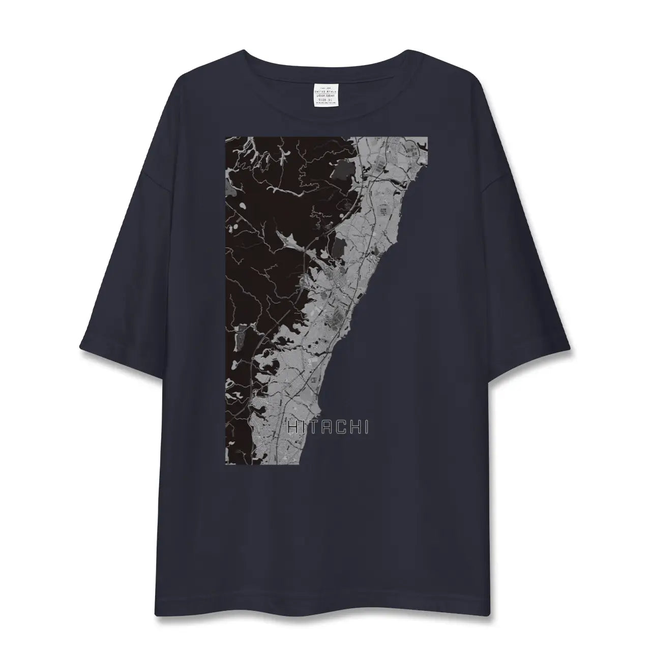 【日立(茨城県)】地図柄ビッグシルエットTシャツ