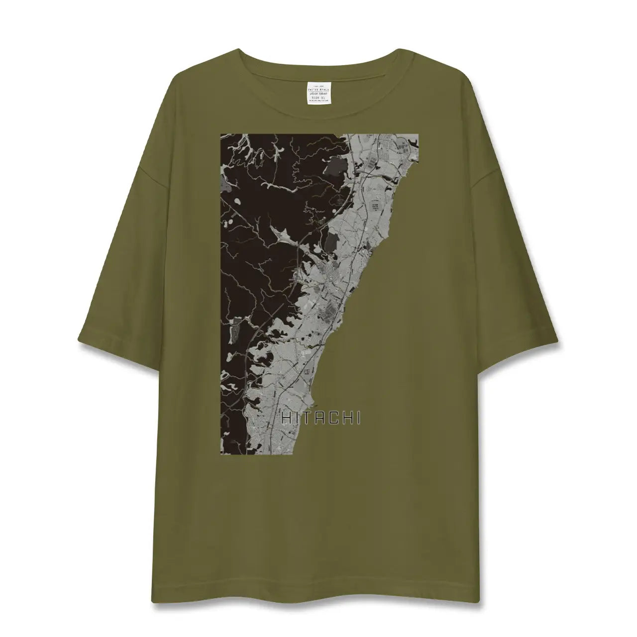 【日立(茨城県)】地図柄ビッグシルエットTシャツ