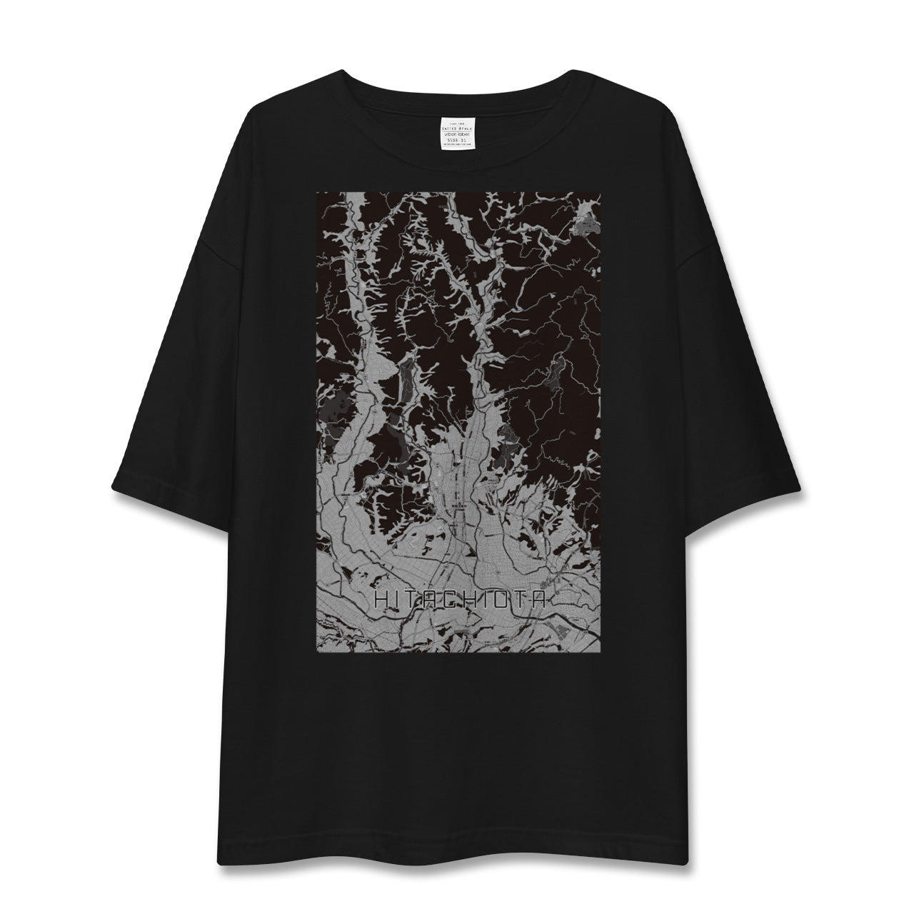 【常陸太田(茨城県)】地図柄ビッグシルエットTシャツ