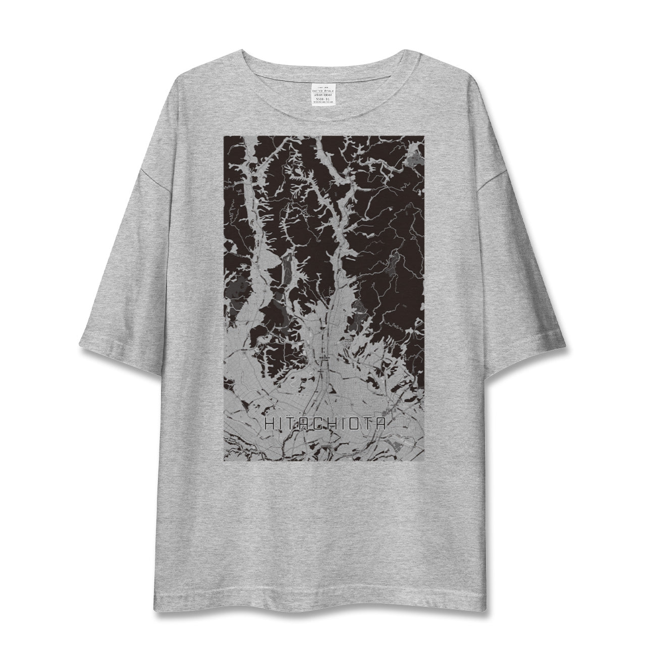 【常陸太田(茨城県)】地図柄ビッグシルエットTシャツ