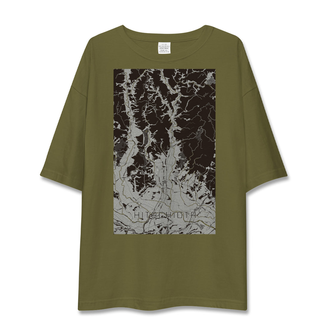 【常陸太田(茨城県)】地図柄ビッグシルエットTシャツ