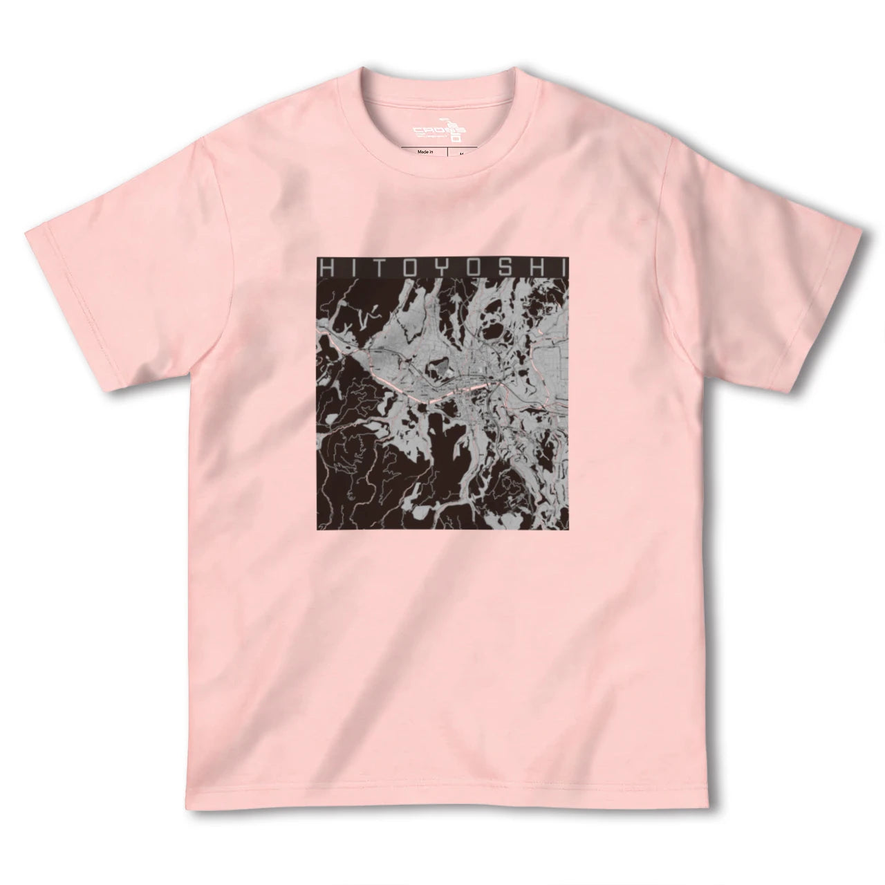 【人吉(熊本県)】地図柄ヘビーウェイトTシャツ