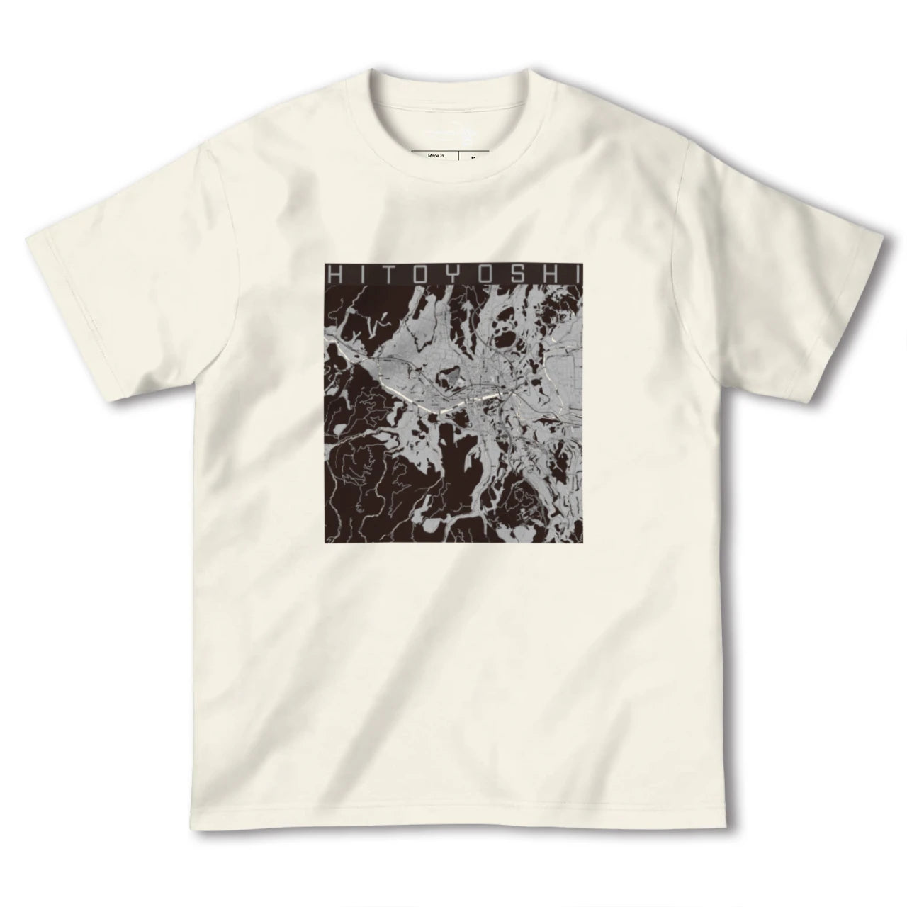 【人吉(熊本県)】地図柄ヘビーウェイトTシャツ