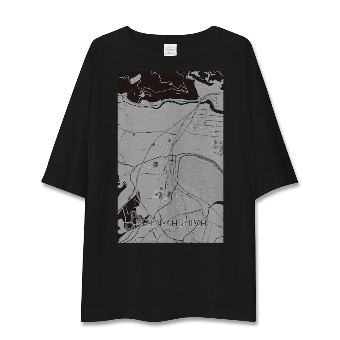 【肥前鹿島(佐賀県)】地図柄ビッグシルエットTシャツ