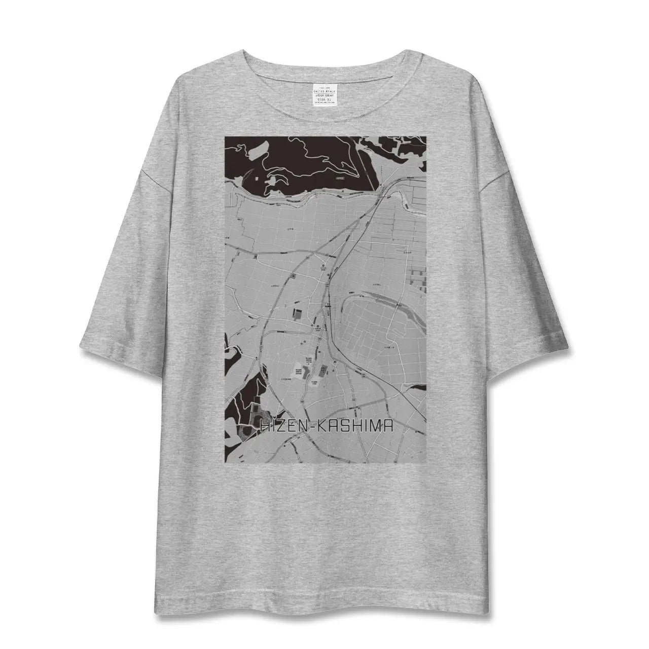 【肥前鹿島(佐賀県)】地図柄ビッグシルエットTシャツ