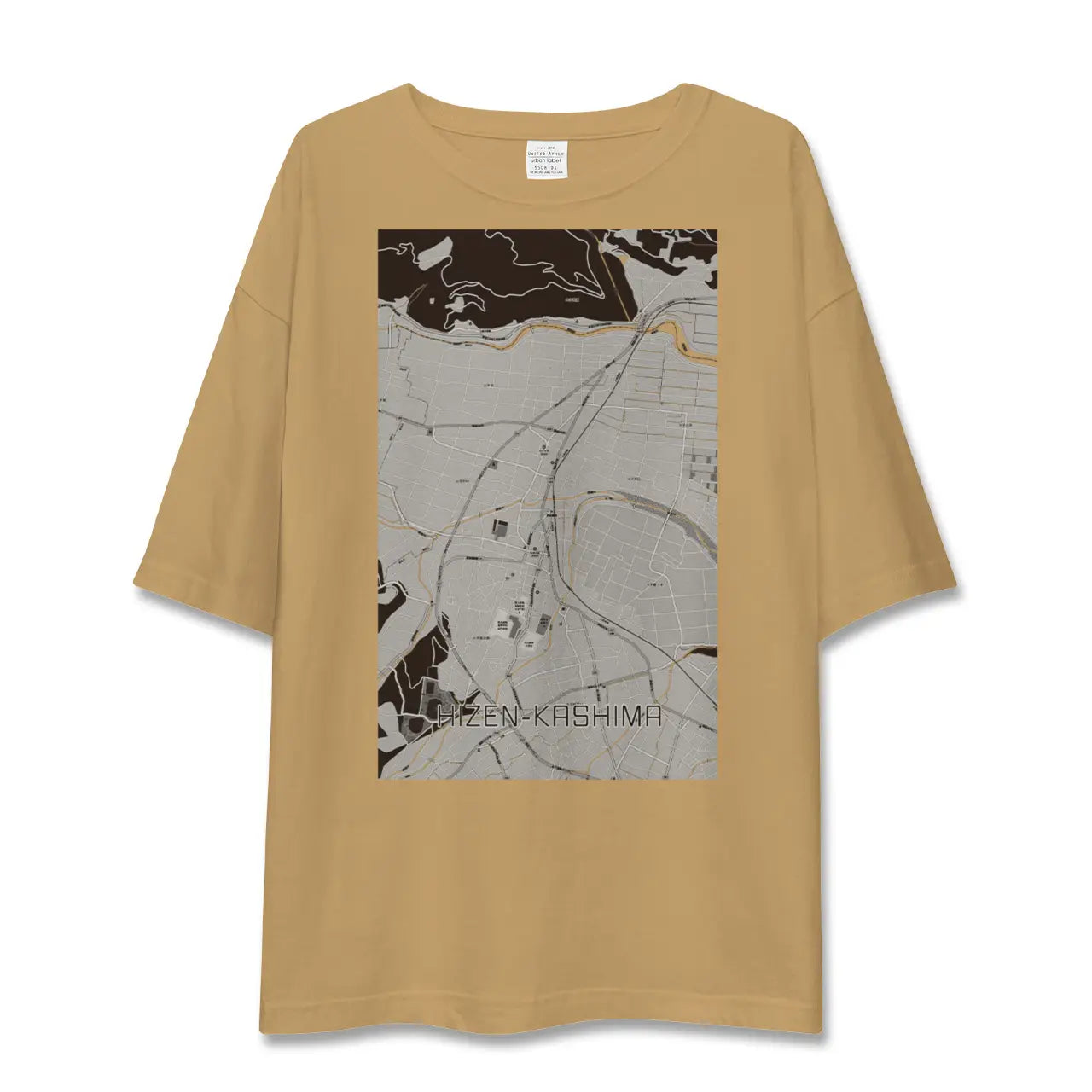 【肥前鹿島(佐賀県)】地図柄ビッグシルエットTシャツ