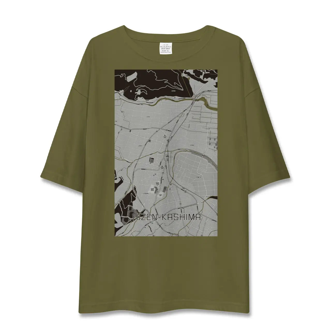 【肥前鹿島(佐賀県)】地図柄ビッグシルエットTシャツ