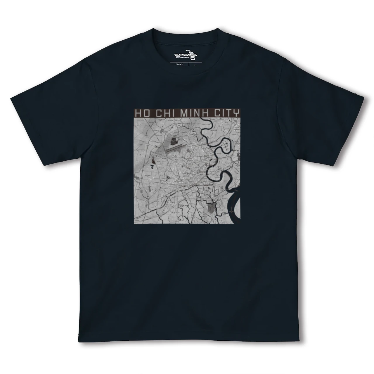 【ホーチミン(ベトナム)】地図柄ヘビーウェイトTシャツ