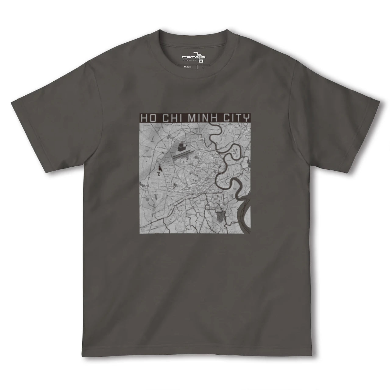 【ホーチミン(ベトナム)】地図柄ヘビーウェイトTシャツ