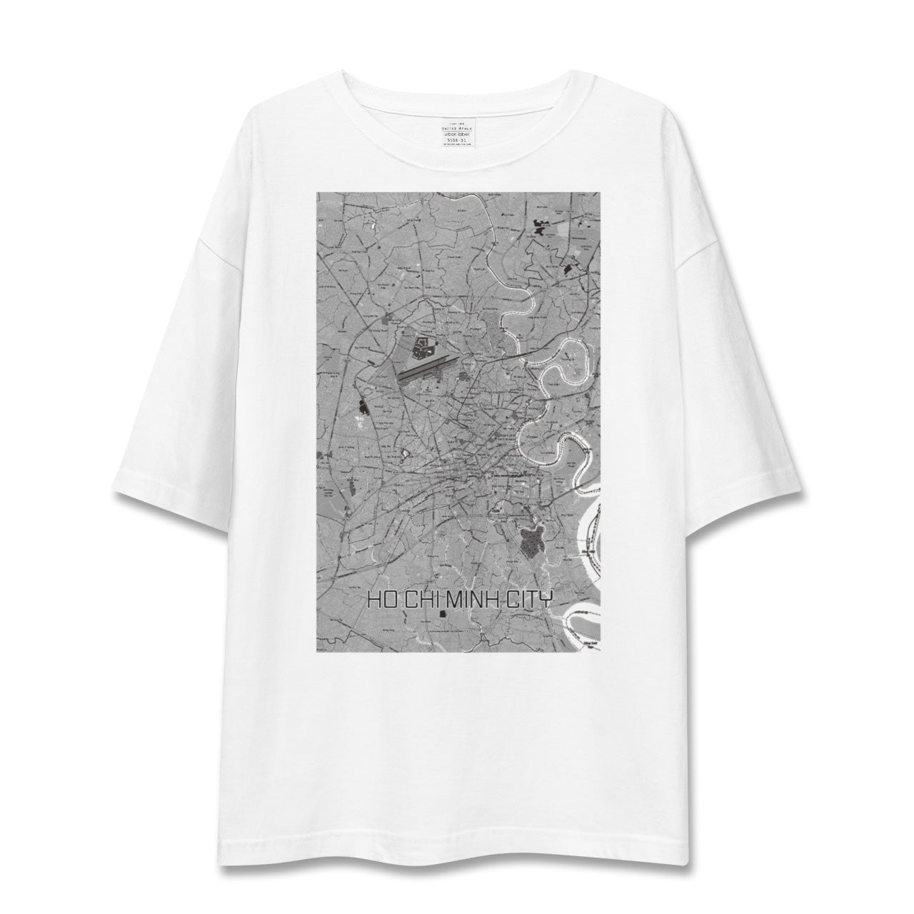 【ホーチミン(ベトナム)】地図柄ビッグシルエットTシャツ
