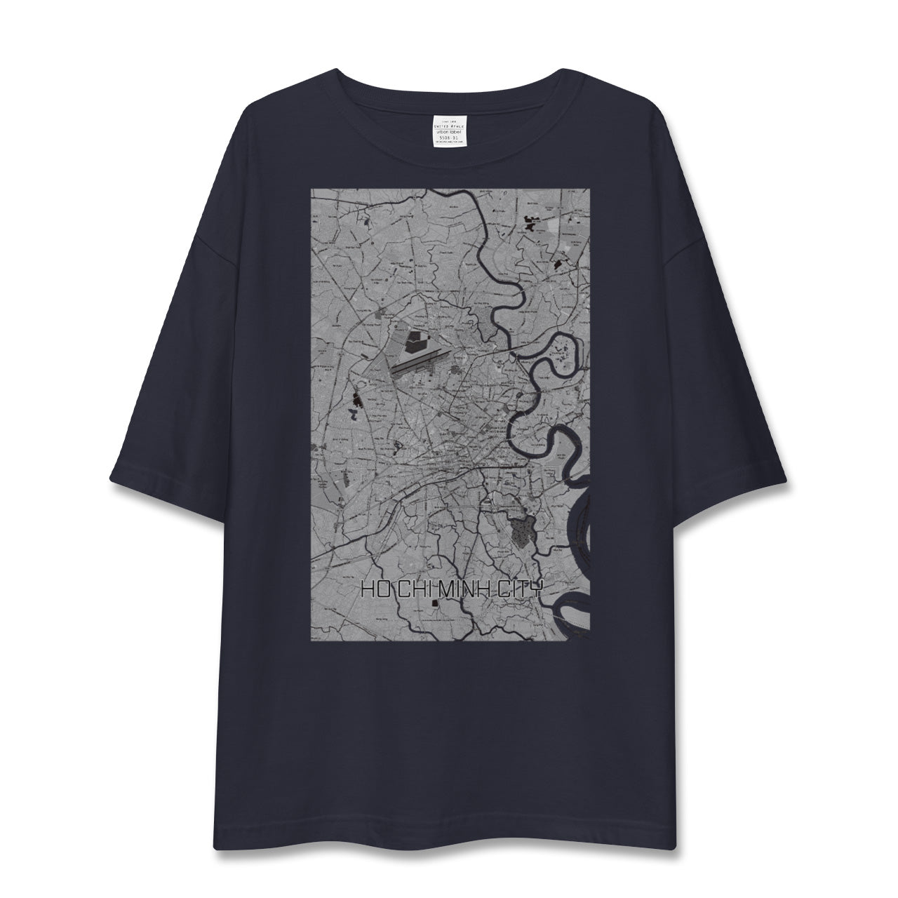 【ホーチミン(ベトナム)】地図柄ビッグシルエットTシャツ