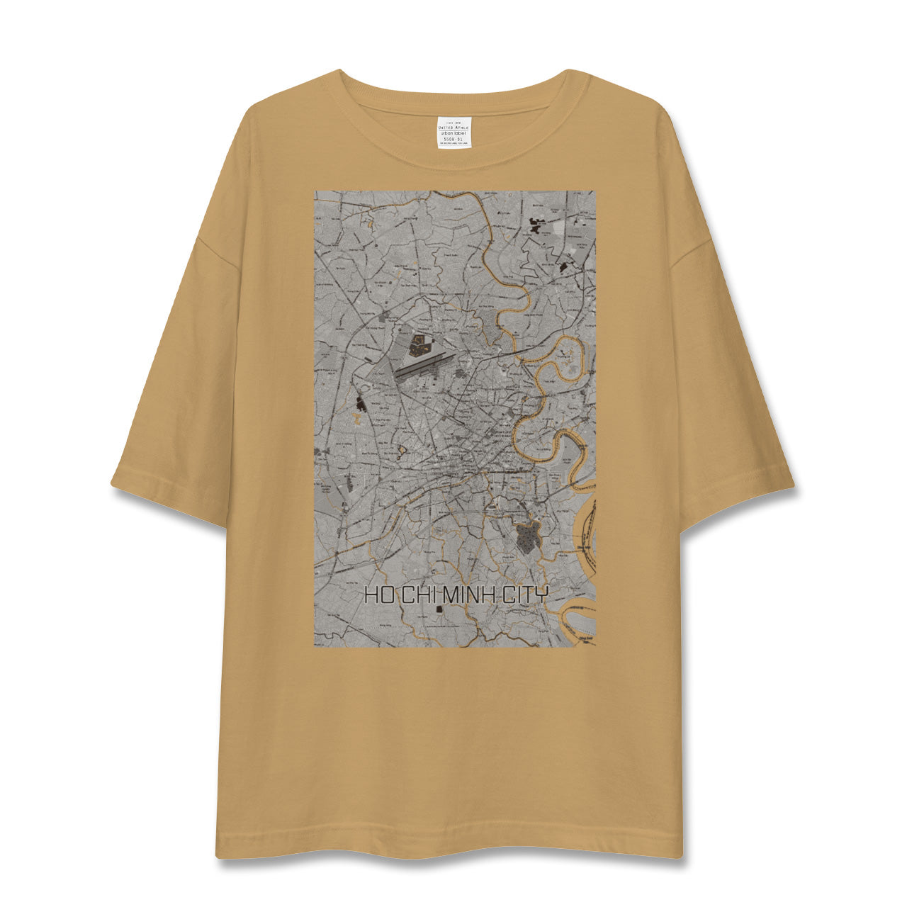 【ホーチミン(ベトナム)】地図柄ビッグシルエットTシャツ