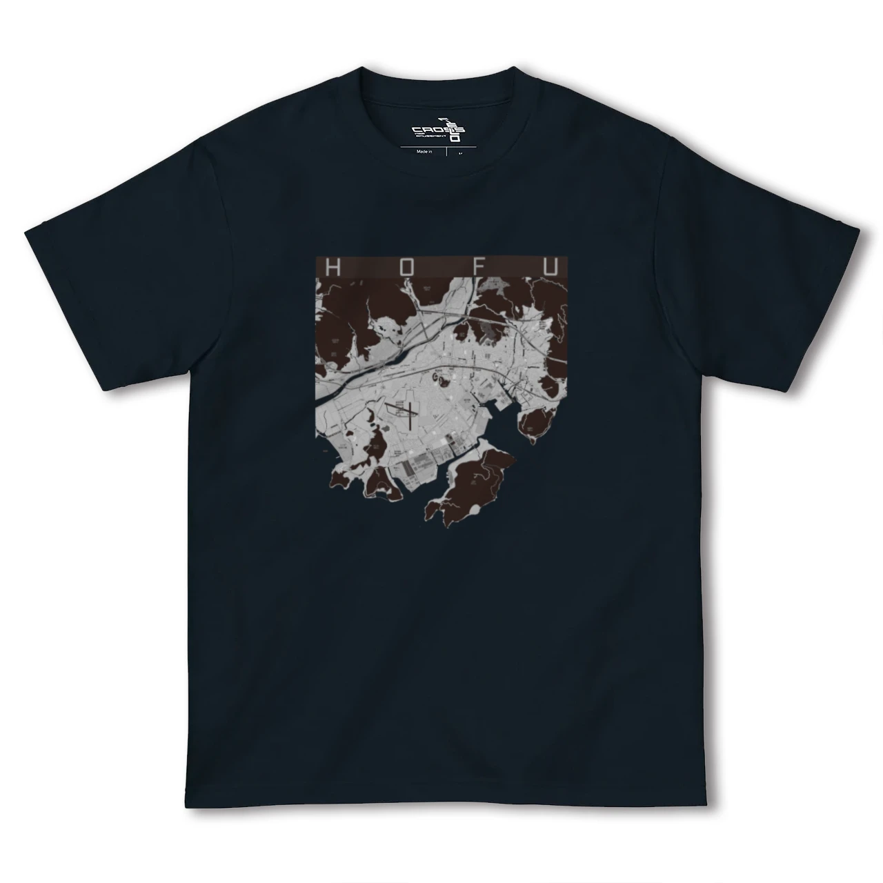 【防府(山口県)】地図柄ヘビーウェイトTシャツ