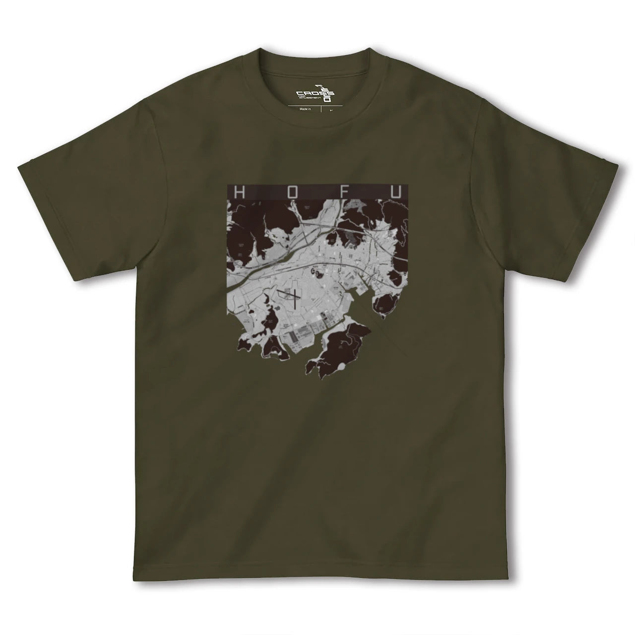 【防府(山口県)】地図柄ヘビーウェイトTシャツ