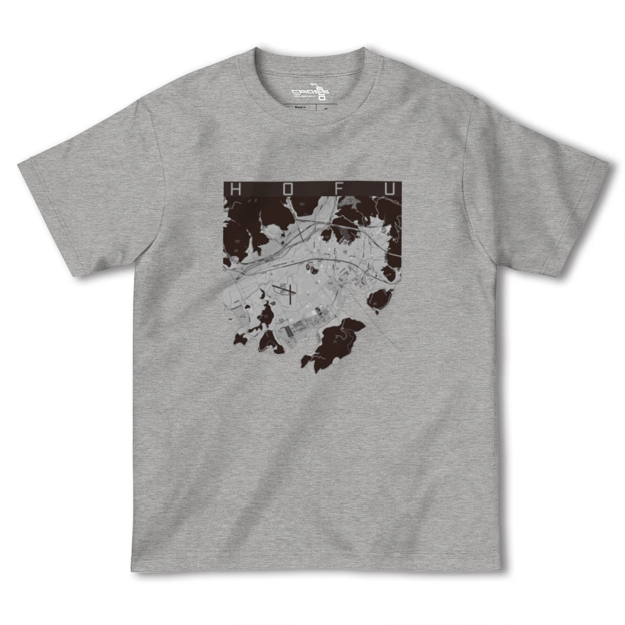 【防府(山口県)】地図柄ヘビーウェイトTシャツ