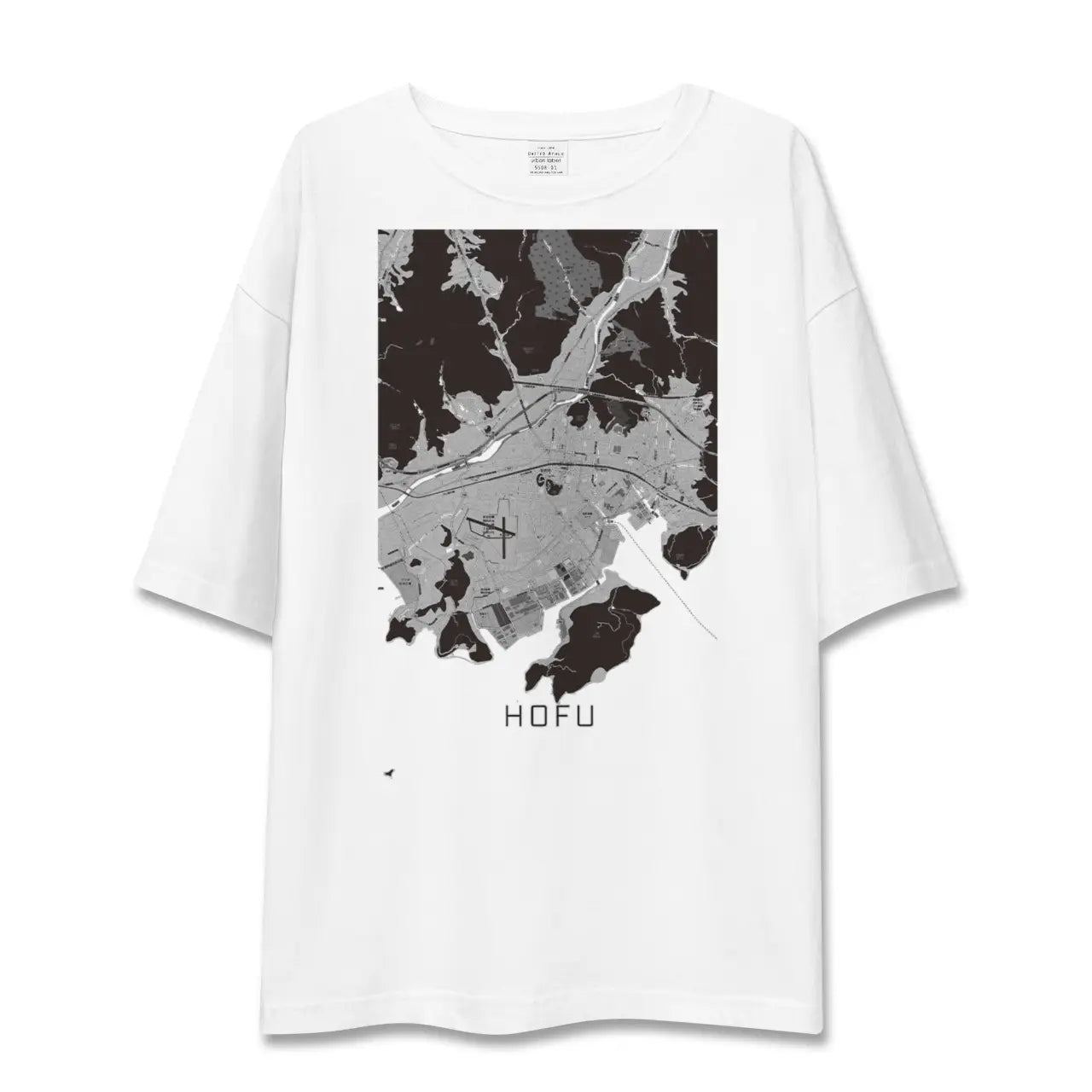 【防府(山口県)】地図柄ビッグシルエットTシャツ