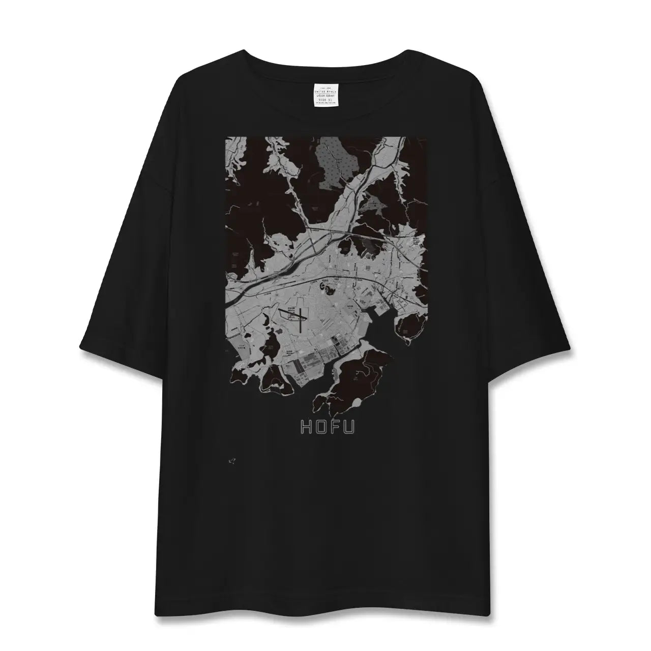【防府(山口県)】地図柄ビッグシルエットTシャツ