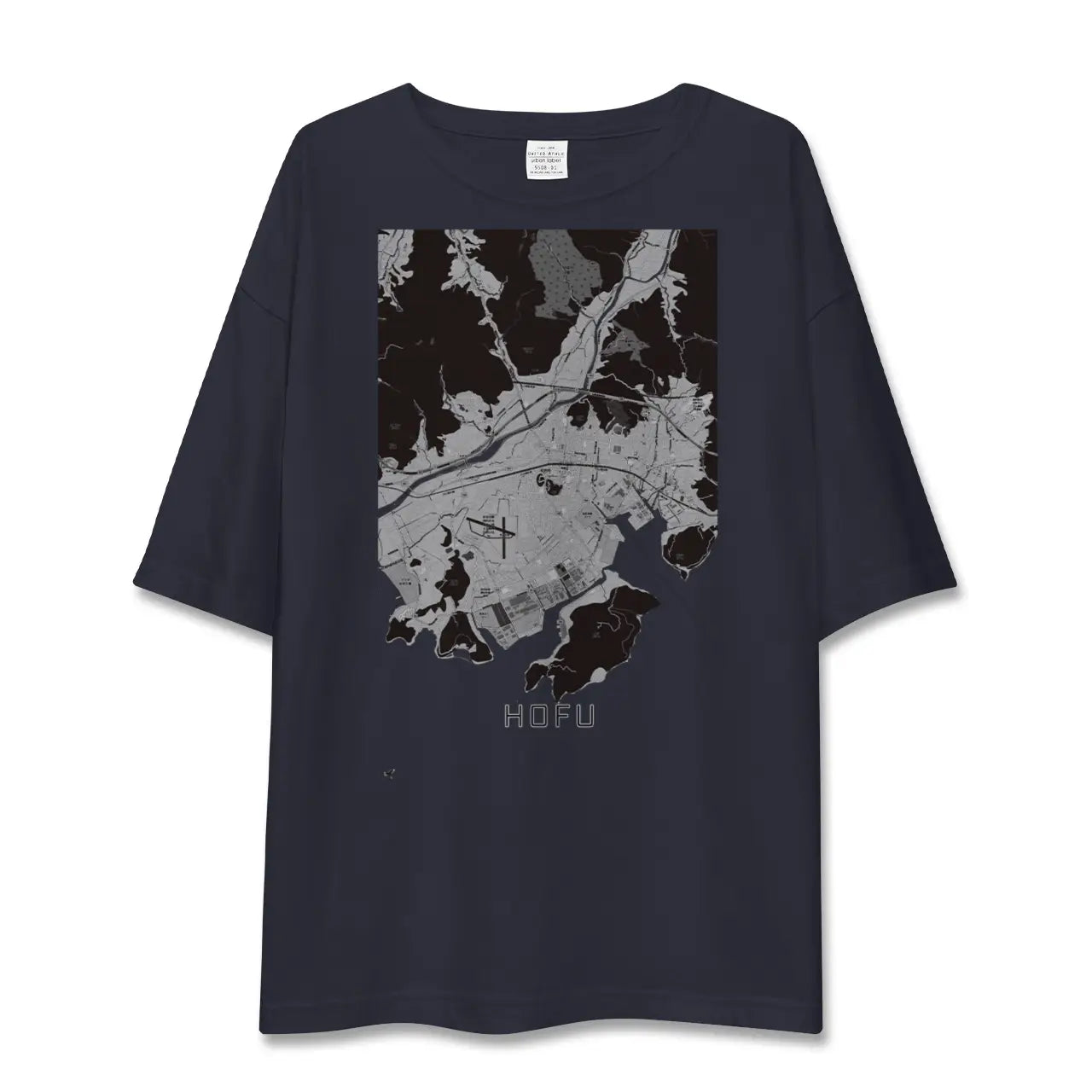 【防府(山口県)】地図柄ビッグシルエットTシャツ