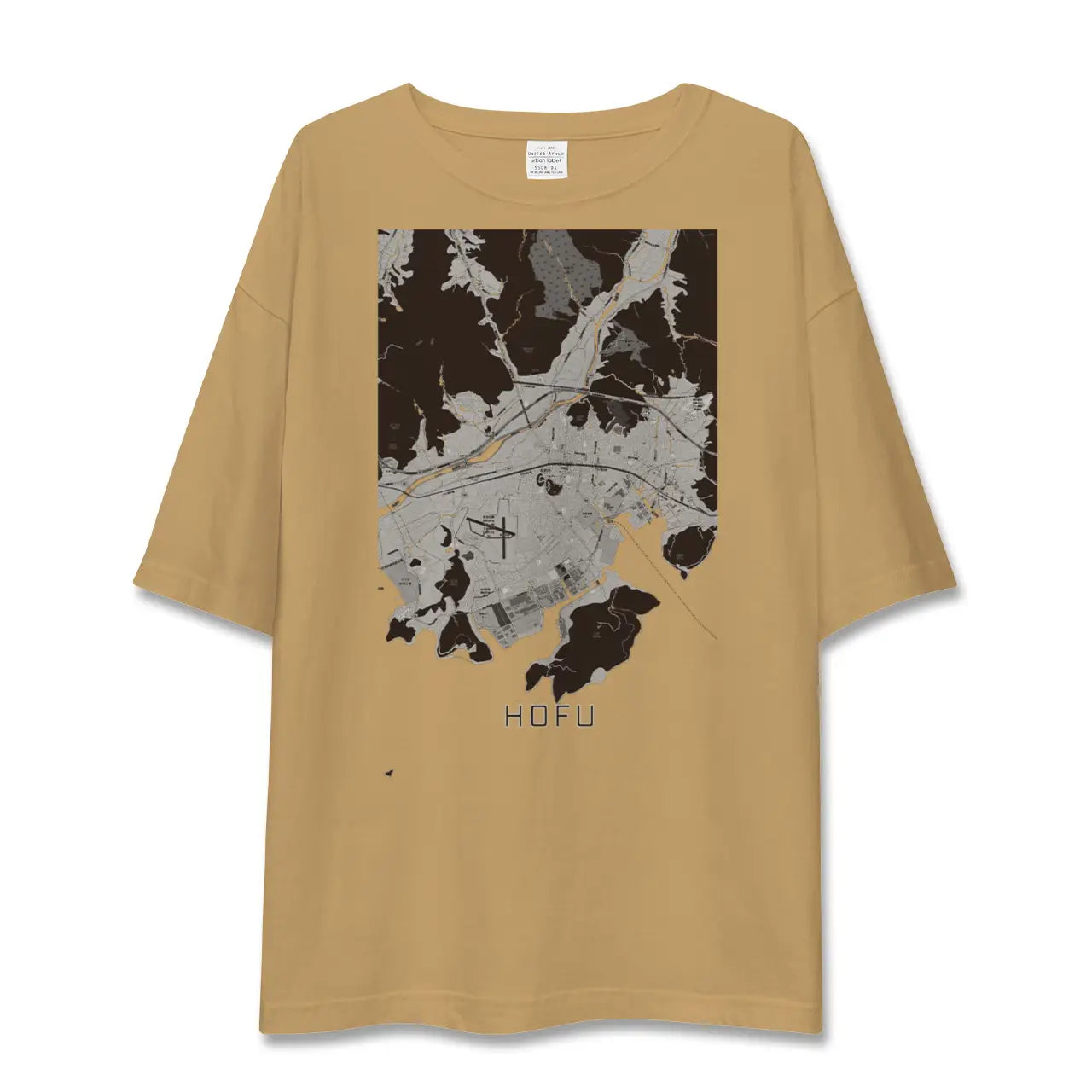 【防府(山口県)】地図柄ビッグシルエットTシャツ