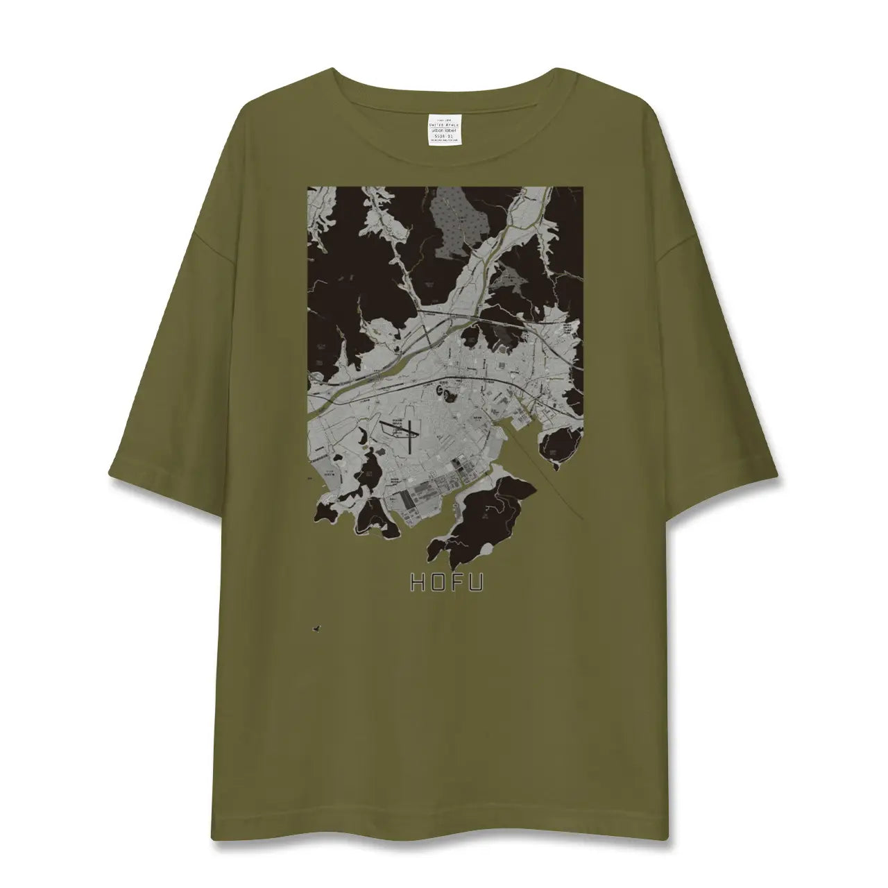 【防府(山口県)】地図柄ビッグシルエットTシャツ