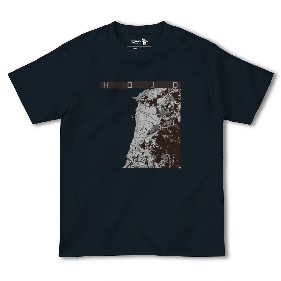 【北条(愛媛県)】地図柄ヘビーウェイトTシャツ