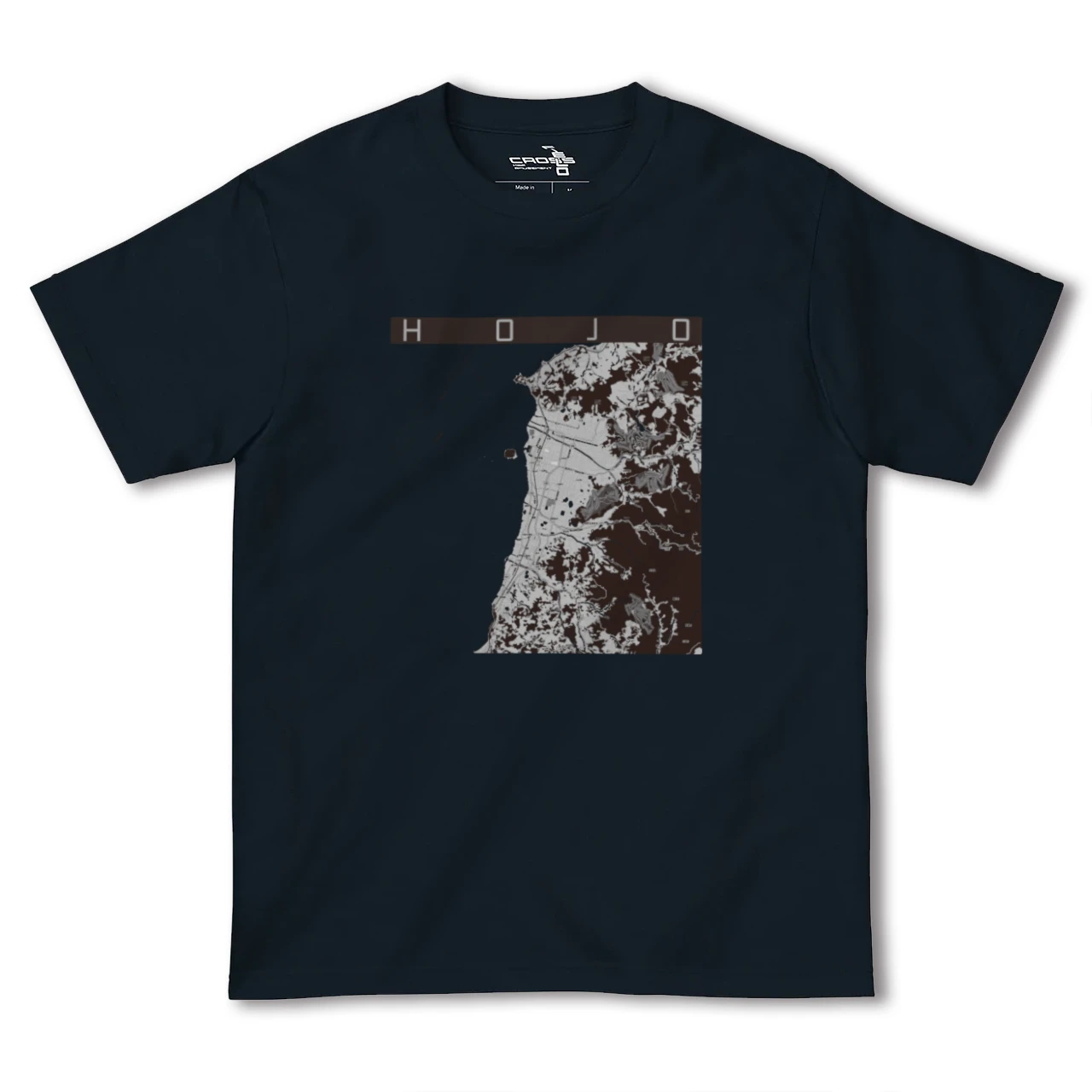 【北条(愛媛県)】地図柄ヘビーウェイトTシャツ