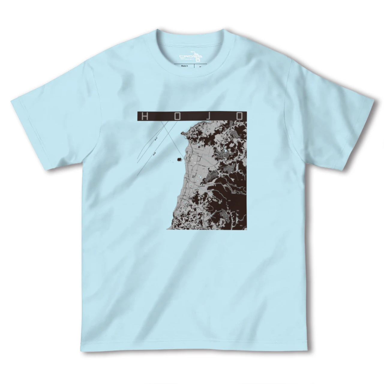 【北条(愛媛県)】地図柄ヘビーウェイトTシャツ