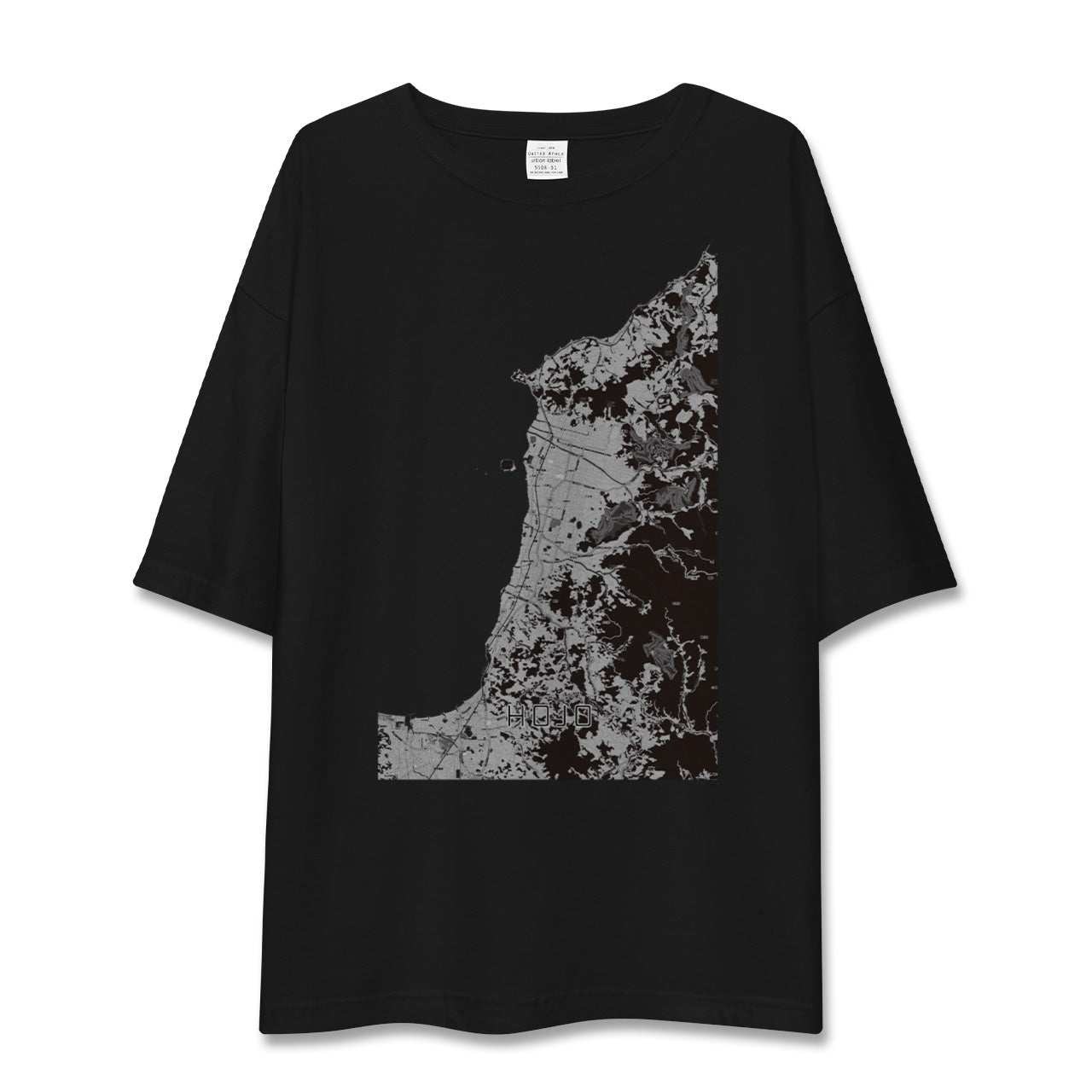 【北条(愛媛県)】地図柄ビッグシルエットTシャツ