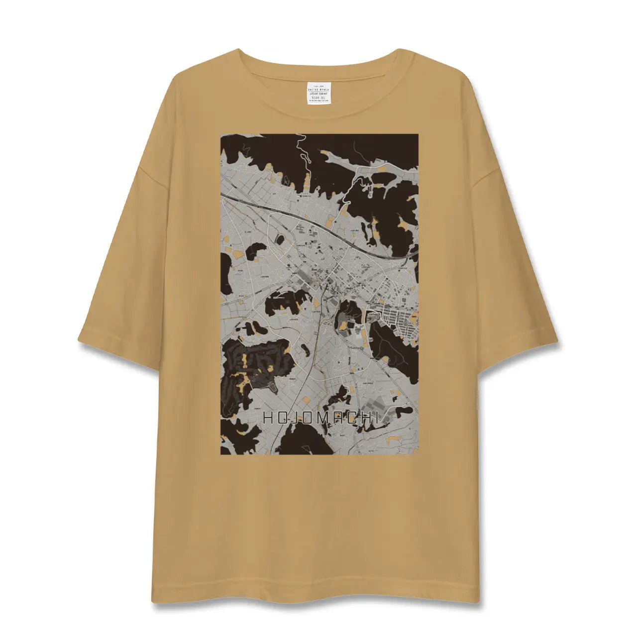【北条町(兵庫県)】地図柄ビッグシルエットTシャツ