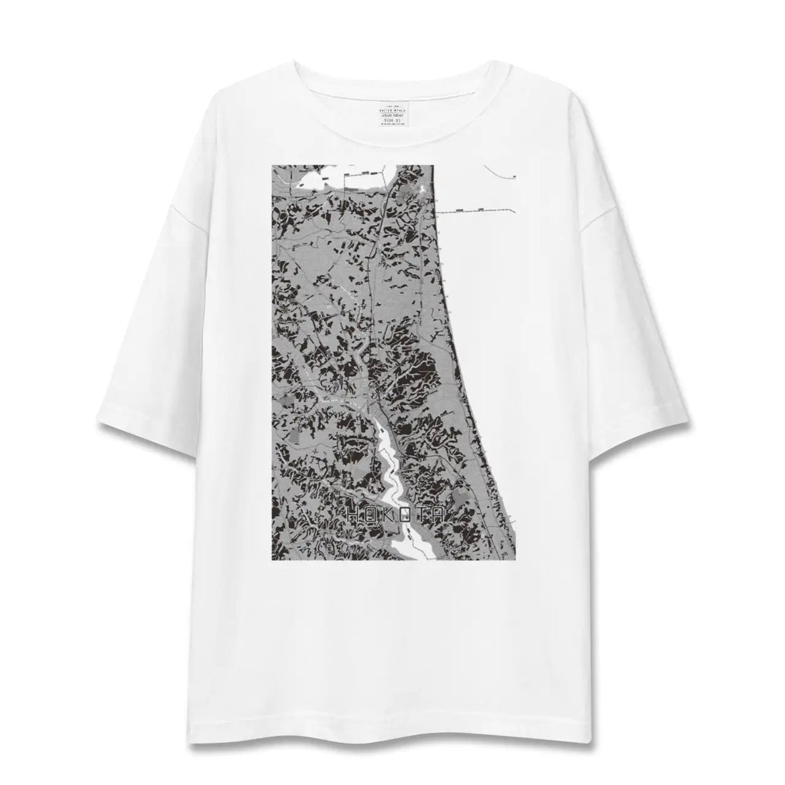 【鉾田(茨城県)】地図柄ビッグシルエットTシャツ