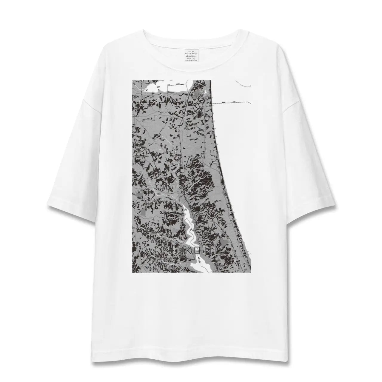【鉾田(茨城県)】地図柄ビッグシルエットTシャツ