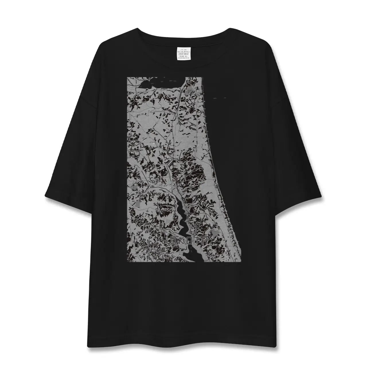 【鉾田(茨城県)】地図柄ビッグシルエットTシャツ