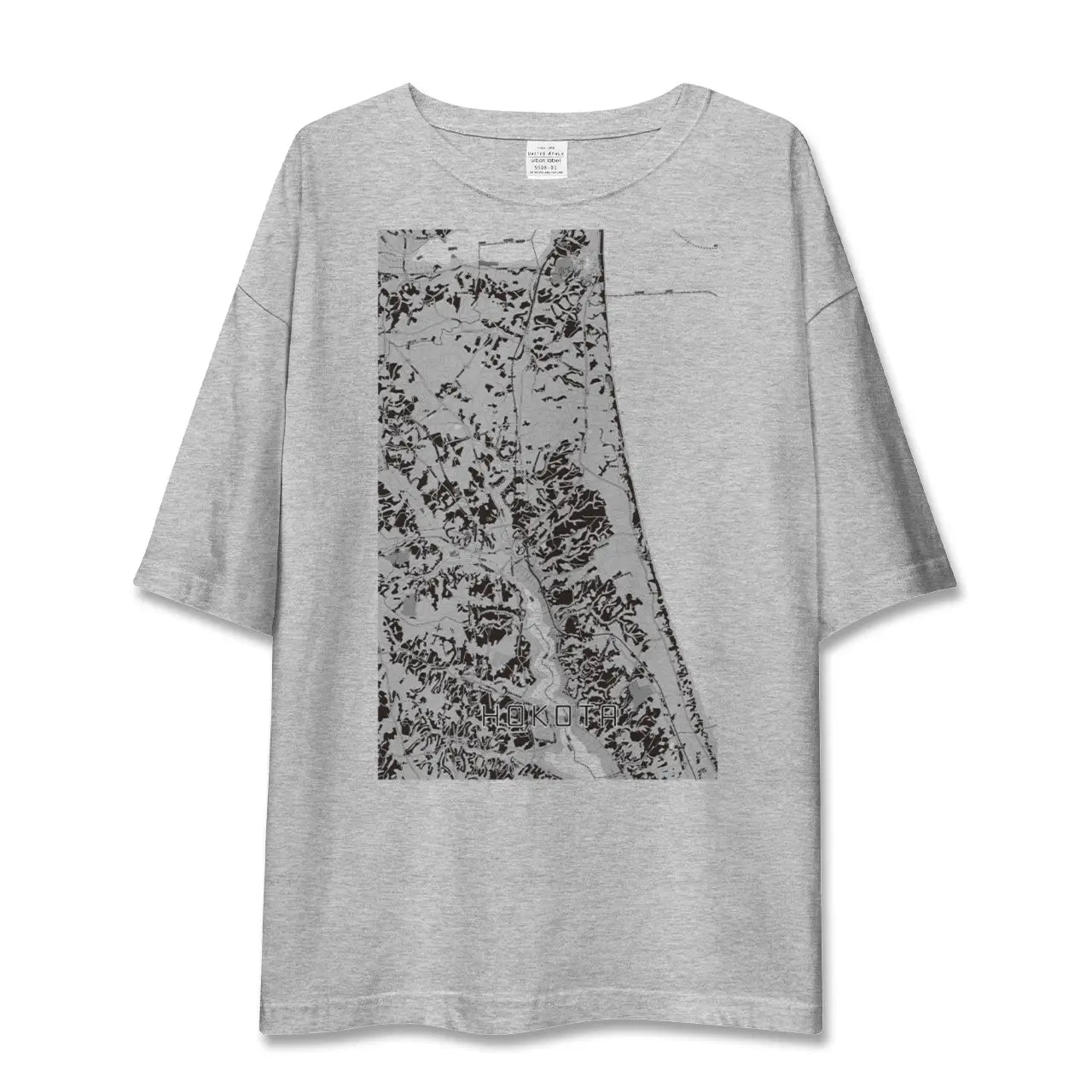【鉾田(茨城県)】地図柄ビッグシルエットTシャツ