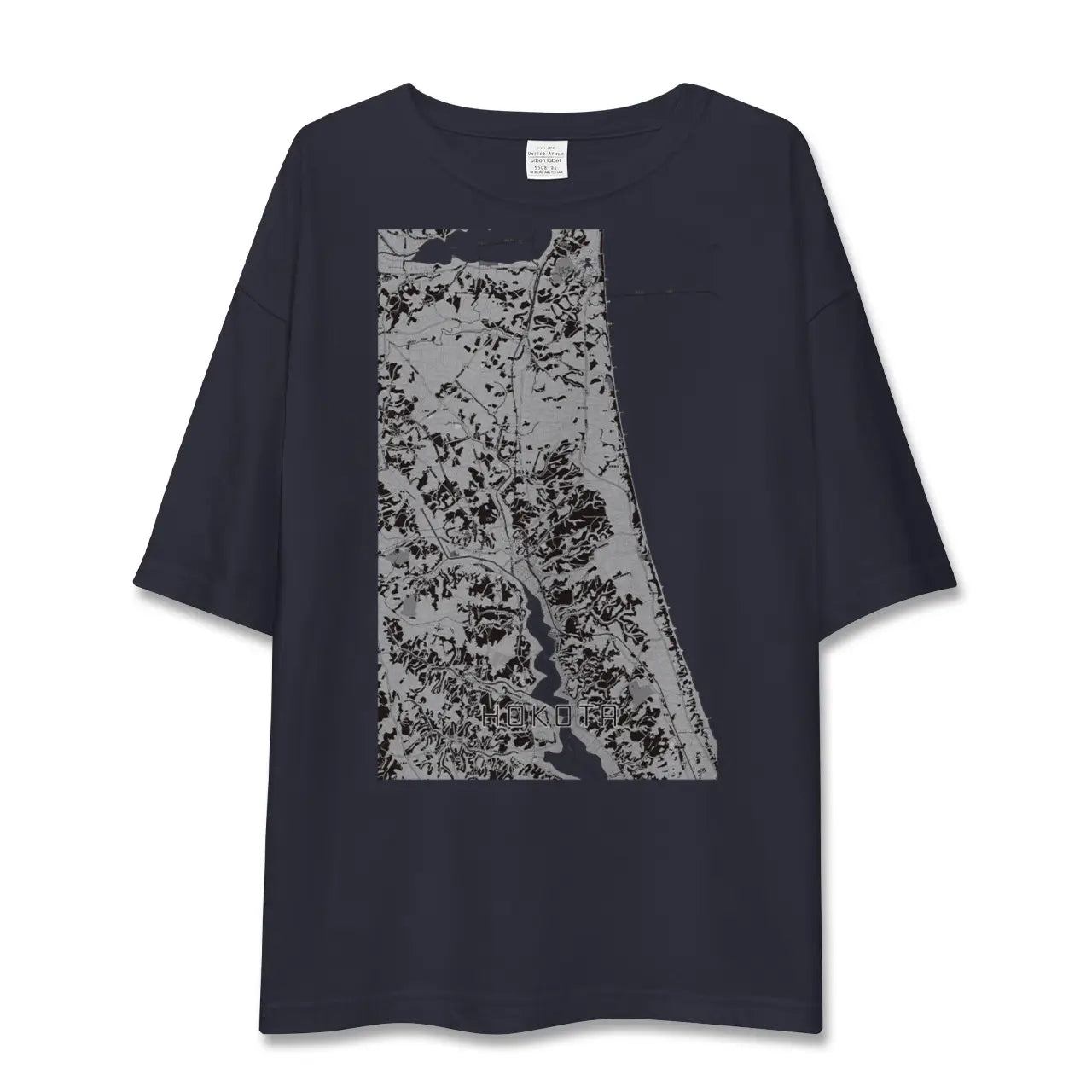 【鉾田(茨城県)】地図柄ビッグシルエットTシャツ