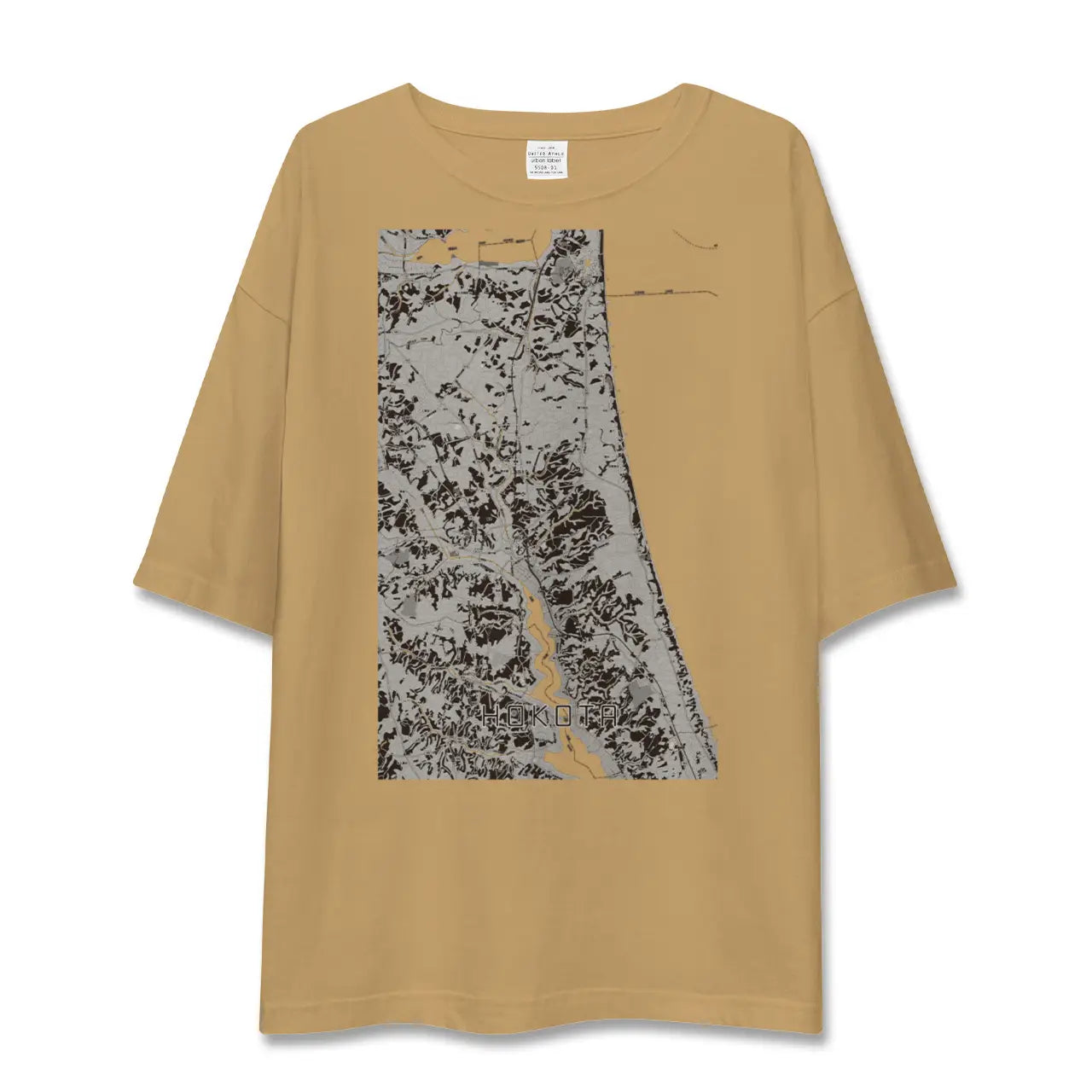 【鉾田(茨城県)】地図柄ビッグシルエットTシャツ