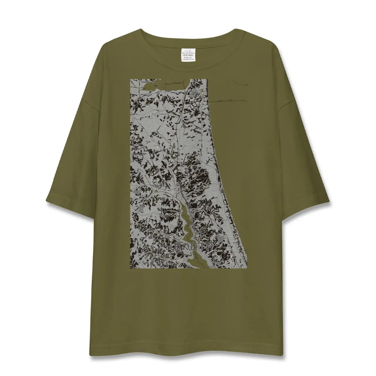 【鉾田(茨城県)】地図柄ビッグシルエットTシャツ