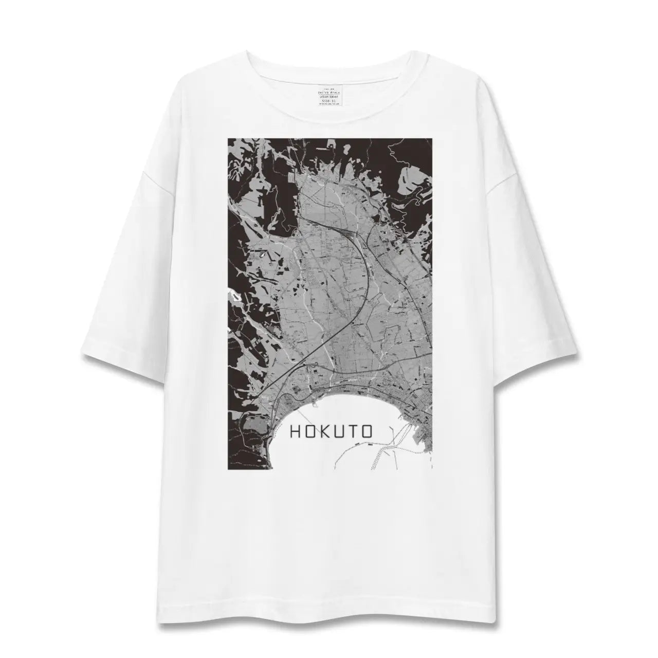 【北斗(北海道)】地図柄ビッグシルエットTシャツ