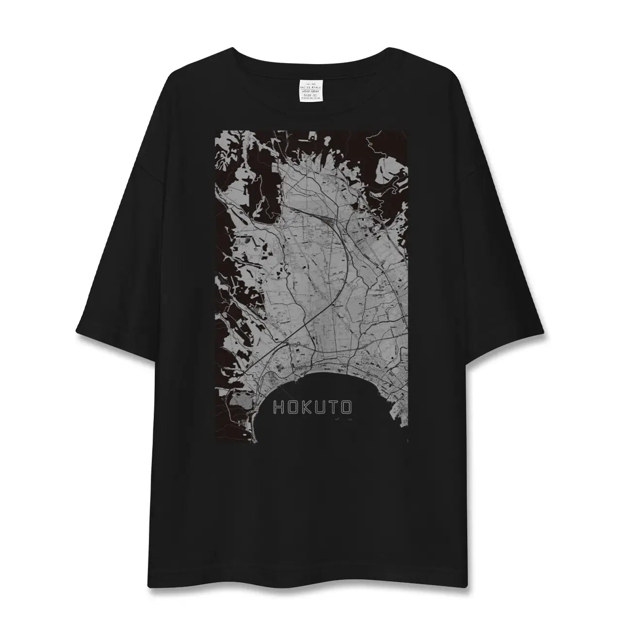 【北斗(北海道)】地図柄ビッグシルエットTシャツ