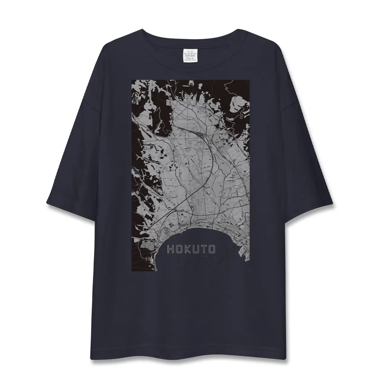 【北斗(北海道)】地図柄ビッグシルエットTシャツ