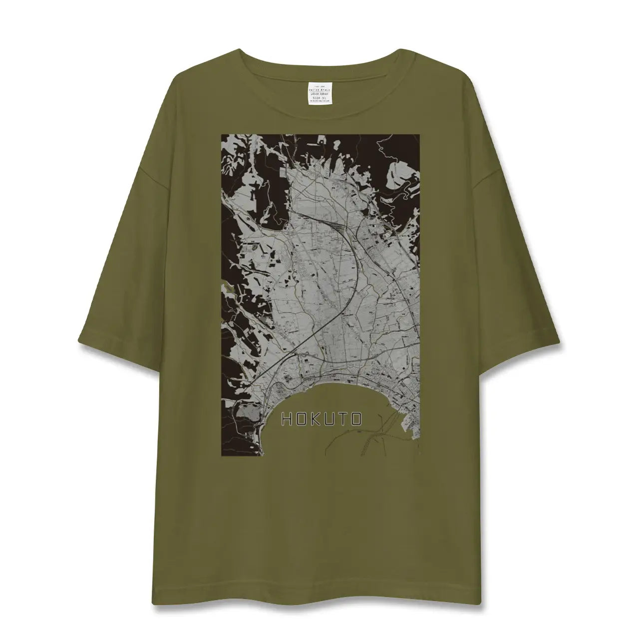 【北斗(北海道)】地図柄ビッグシルエットTシャツ