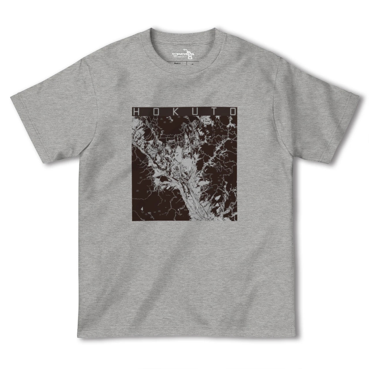 【北杜(山梨県)】地図柄ヘビーウェイトTシャツ