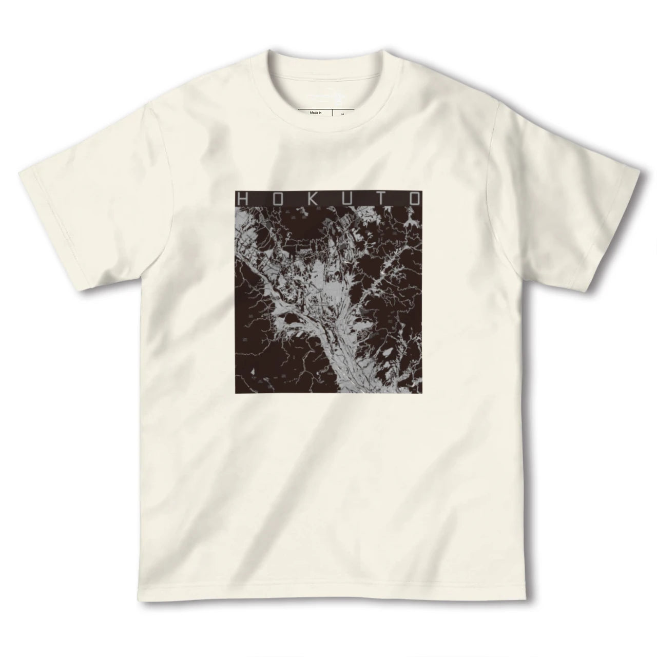 【北杜(山梨県)】地図柄ヘビーウェイトTシャツ