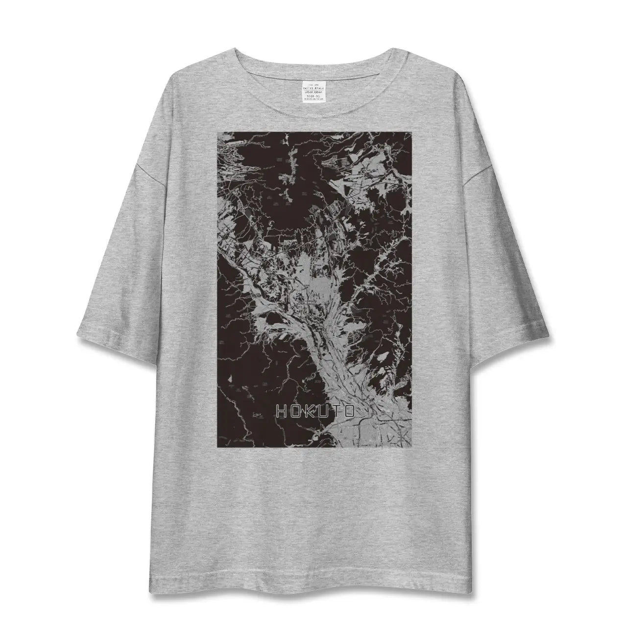 【北杜(山梨県)】地図柄ビッグシルエットTシャツ