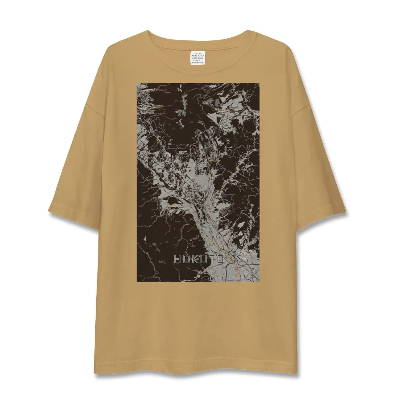 【北杜(山梨県)】地図柄ビッグシルエットTシャツ
