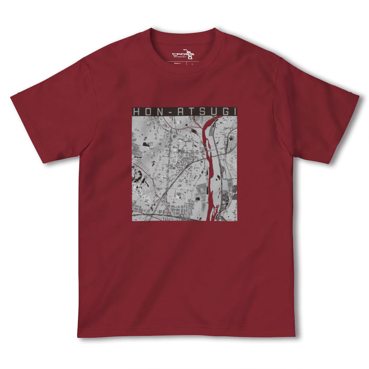 【本厚木(神奈川県)】地図柄ヘビーウェイトTシャツ