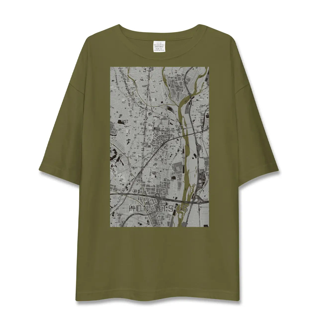 【本厚木(神奈川県)】地図柄ビッグシルエットTシャツ