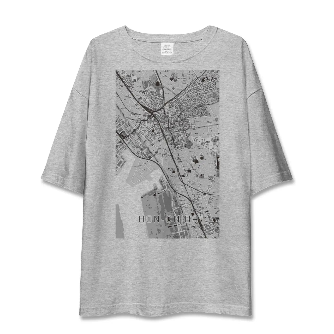 【本千葉(千葉県)】地図柄ビッグシルエットTシャツ