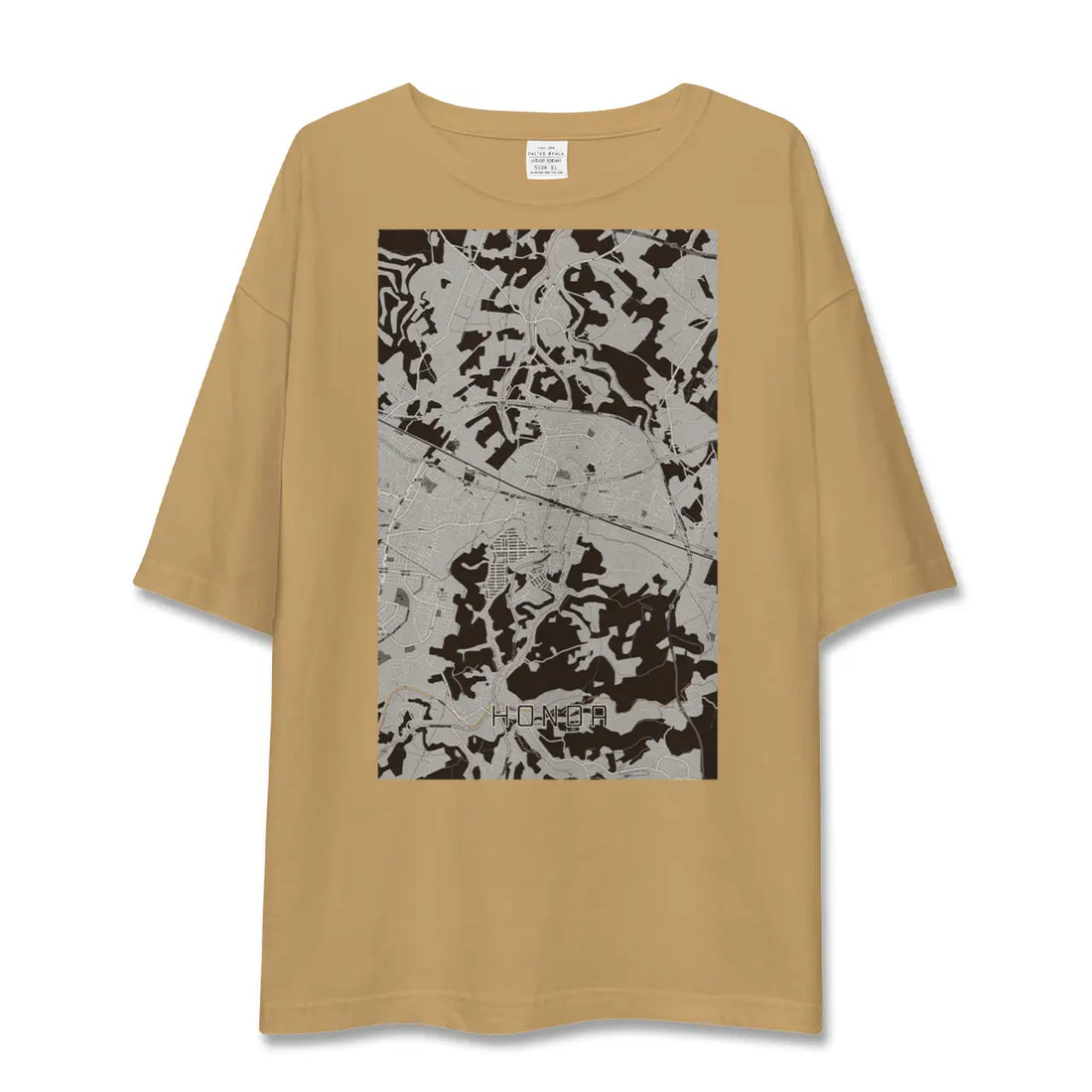 【誉田(千葉県)】地図柄ビッグシルエットTシャツ